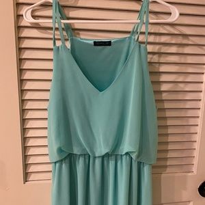 CALS boutique turquoise mini dress, size large